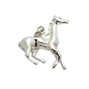 Vintage Sterling Silver 3D Equestrian Horse Charm